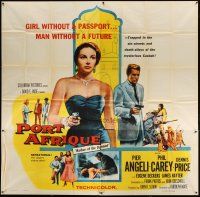 1d235 PORT AFRIQUE 6sh '56 art of super sexy Pier Angeli caught in the Casbah with gun!