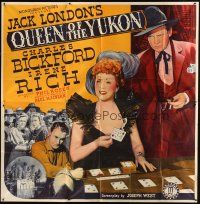 1d239 QUEEN OF THE YUKON 6sh '40 Jack London, Charles Bickford gambling with pretty faro dealer!