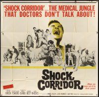 1d251 SHOCK CORRIDOR 6sh '63 Sam Fuller, the medical jungle that doctors don't talk about!