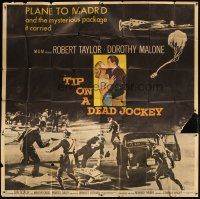 1d265 TIP ON A DEAD JOCKEY 6sh '57 Robert Taylor & Dorothy Malone caught up in a horse race crime!