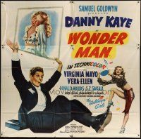 1d276 WONDER MAN 6sh '45 wacky Danny Kaye holds sexy Virginia Mayo + dancing Vera-Ellen!