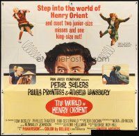1d277 WORLD OF HENRY ORIENT 6sh '64 wacky Peter Sellers, Paula Prentiss, Angela Lansbury