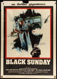 1d292 BLACK SUNDAY Italian 1p '77 John Frankenheimer, cool completely different artwork!