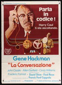 1d308 CONVERSATION Italian 1p '74 Gene Hackman is an invader of privacy, Francis Ford Coppola