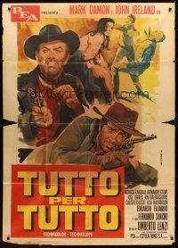 1d309 COPPERFACE Italian 1p '68 Umberto Lenzi's Tutto per tutto, cool spaghetti western art!