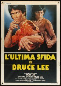 1d328 GAME OF DEATH II Italian 1p '82 wonderful different kung fu artwork of master Bruce Lee!