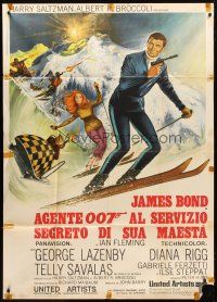 1d391 ON HER MAJESTY'S SECRET SERVICE Italian 1p R70s George Lazenby's appearance as James Bond!