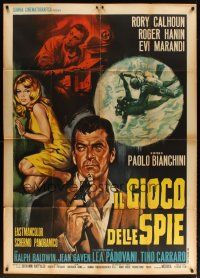 1d394 OUR MEN IN BAGHDAD Italian 1p '66 Paolo Bianchini's Il gioco delle spie, spy Rory Calhoun!