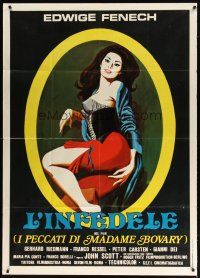 1d396 PLAY THE GAME OR LEAVE THE BED Italian 1p '69 art of sexy Edwige Fenech as Madame Bovary!