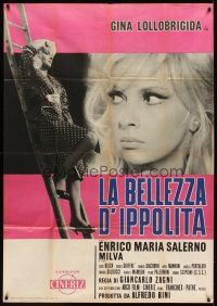 1d415 SHE GOT WHAT SHE ASKED FOR Italian 1p '62 sexy blonde Gina Lollobrigida full-length & c/u!