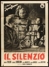1d416 SILENCE Italian 1p '64 Ingmar Bergman's Tystnaden starring Ingrid Thulin!