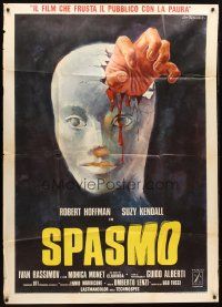 1d421 SPASMO Italian 1p '74 Umberto Lenzi Spasmo, cool gruesome art by Ezio Tarantelli