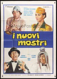 1d448 VIVA ITALIA Italian 1p '78 I Nuovi mostri, Gassman, Sordi, Tognazzi, Muti, wacky art!
