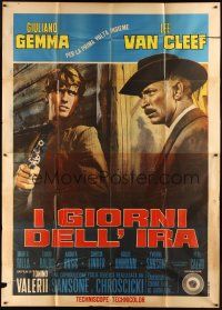 1d027 DAY OF ANGER Italian 2p '67 Lee Van Cleef, Giuliano Gemma, spaghetti western!