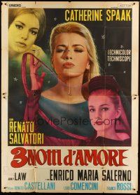 1d120 TRE NOTTI D'AMORE Italian 2p '64 Three Nights of Love, great images of sexy Catherine Spaak!
