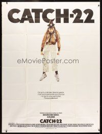 1e454 CATCH 22 French 1p '70 completely different image of Alan Arkin hanging from flight harness!