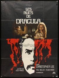 1e467 COUNT DRACULA French 1p '71 directed by Jesus Franco, Christoper Lee as the vampire!