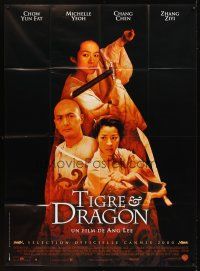 1e468 CROUCHING TIGER HIDDEN DRAGON French 1p '00 Ang Lee kung fu masterpiece, Chow Yun Fat, Yeoh!