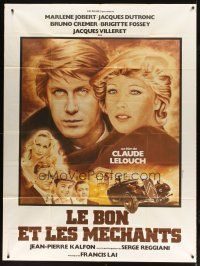 1e510 GOOD & THE BAD French 1p '77 Claude Lelouch's Le Bon et les Mechants, art of top stars!