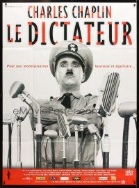 1e515 GREAT DICTATOR French 1p R02 great different image of Charlie Chaplin, wacky WWII comedy!
