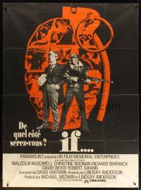 1e530 IF French 1p '69 Malcolm McDowell, different grenade image, directed by Lindsay Anderson!