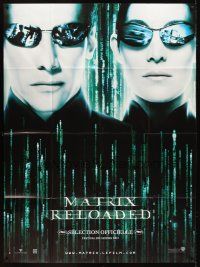 1e591 MATRIX RELOADED teaser French 1p '03 Keanu Reeves, Carrie-Anne Moss, Wachowski Brothers!