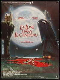 1e596 MOON IN THE GUTTER French 1p '83 Beineix's La Lune dans le Caniveau, cool Peyrolle art!