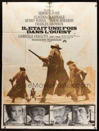 1e615 ONCE UPON A TIME IN THE WEST French 1p R70s Leone, Cardinale, Fonda, Bronson & Robards!