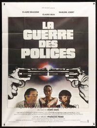 1e624 POLICE WAR French 1p '79 Claude Brasseur, Marlene Jobert, art by Michel Landi!