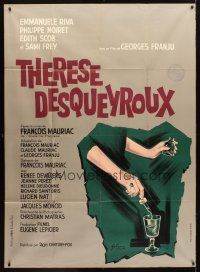 1e688 THERESE French 1p '62 directed by Georges Franju, Boris Grinsson art of drink being poisoned