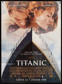1e690 TITANIC advance French 1p '98 Leonardo DiCaprio, Kate Winslet, directed by James Cameron!