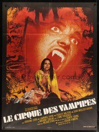 1e701 VAMPIRE CIRCUS French 1p '72 great images of sexy female vampire feeding on her victim!