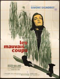 1e376 NAKED AUTUMN French 4p '61 Les Mauvais coups, different Kerfyser art of Simone Signoret!