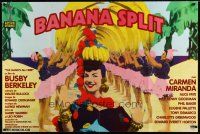 1e385 GANG'S ALL HERE French 31x47 R90s cool different image of Carmen Miranda, Banana Split!