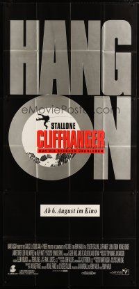1e275 CLIFFHANGER advance German 47x100 '93 Sylvester Stallone, John Lithgow,the height of adventure