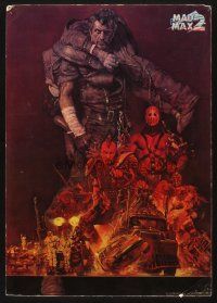 1e251 MAD MAX 2: THE ROAD WARRIOR Japanese 12x17 '81 Mel Gibson, completely differnet Ohrai art!