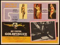 1e313 GOLDFINGER Mexican LC '64 c/u of Connery in 'No Mr. Bond, I expect you to die' scene!
