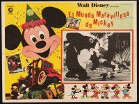 1e319 MICKEY MOUSE ANNIVERSARY SHOW Mexican LC '68 Disney cartoon, he's being hunted by bear!