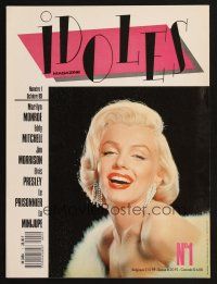 1e027 IDOLES MAGAZINE French advertising poster '89 great sexy image of Marilyn Monroe!