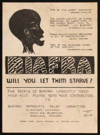 1e024 BIAFRA special 11x15 '68 the people of Biafra need your help, will you let them starve!