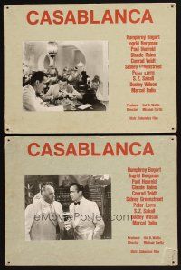 1e357 CASABLANCA 4 Swiss LCs '70s Humphrey Bogart, Peter Lorre, Greenstreet, Rains, Veidt, Henreid