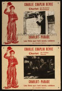 1e342 CHAPLIN REVUE 6 Swiss LCs '60 Charlie comedy compilation, great wacky images!