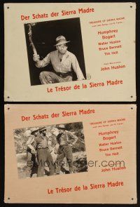 1e352 TREASURE OF THE SIERRA MADRE 6 Swiss LCs '70s Humphrey Bogart, Tim Holt & Walter Huston!