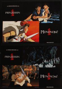 1e288 PRINCESS MONONOKE 4 German LCs '97 Hayao Miyazaki's Mononoke-hime, anime, cool cartoon images!