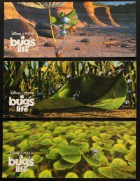1e087 BUG'S LIFE 9 8.5x19.25 LCs '98 Walt Disney, cute Pixar CG cartoon, different scenes!