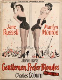 1e128 GENTLEMEN PREFER BLONDES pressbook '53 art of super sexy Marilyn Monroe & Jane Russell!