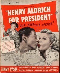 1e138 HENRY ALDRICH FOR PRESIDENT pressbook '41 Jimmy Lydon's first time in the title role!
