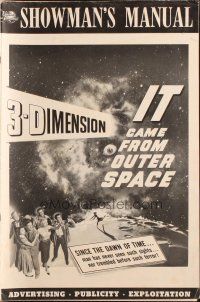 1e146 IT CAME FROM OUTER SPACE pressbook '53 Jack Arnold classic 3-Dimension sci-fi, cool images!