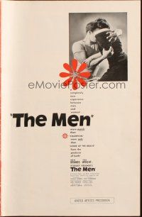 1e157 MEN pressbook '50 very first Marlon Brando, Jack Webb, directed by Fred Zinnemann!