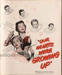 1e171 OUR HEARTS WERE GROWING UP pressbook '46 sexy Gail Russell & Diana Lynn in the Roaring '20s!